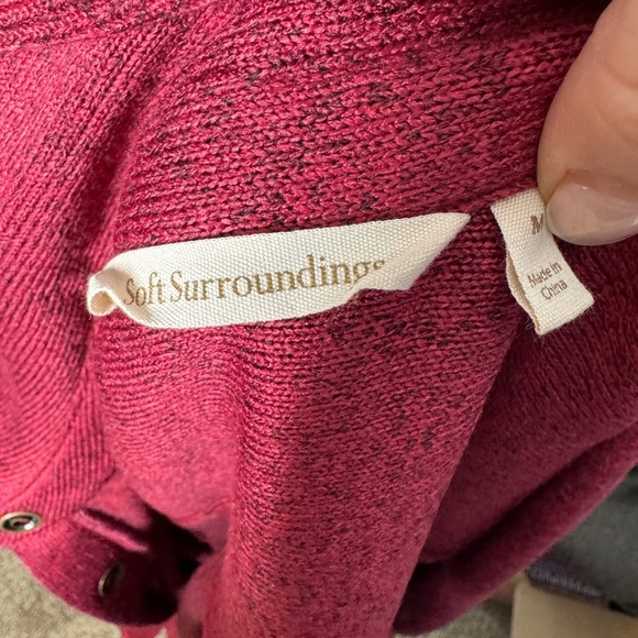 Soft Surroundings Women's‎ Willow Fleece Shacket Shirt Jacket  Size M - Picture 9 of 10